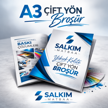 A3 Çift Yön Broşür Baskı