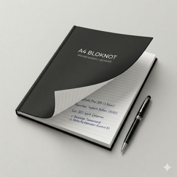A4 Kapaklı Bloknot-Sert Kapak Defter - 2