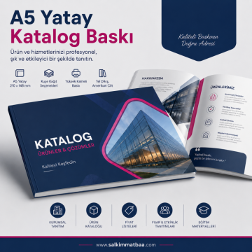 A5 Yatay Katalog Baskı