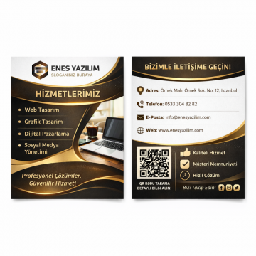 A6 Çift Yön Broşür Basımı| Salkım Matbaa - 3
