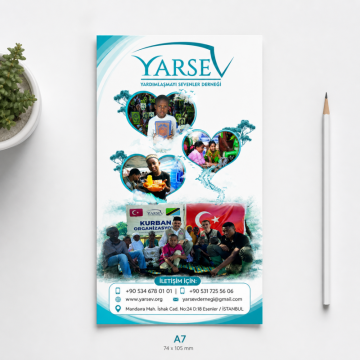 A7 Tek Yön Broşür Basımı - Ekonomik El İlanı