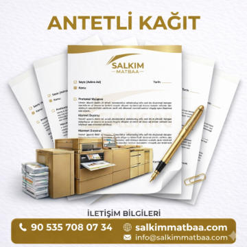Kurumsal Antetli Kağıt Baskı – 1. Hamur Yüksek Kalite - 2