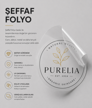 Şeffaf Folyo Baskı