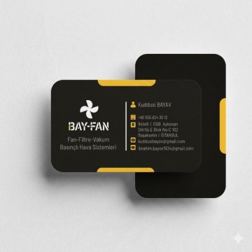 Tek Yüz Oval Kesim Kartvizit (Özel Kesim) - Modern ve Estetik Tasarım