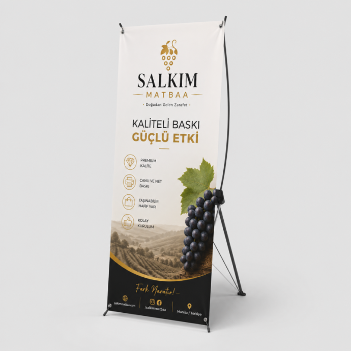 X Banner – Taşınabilir Gergi Reklam Panosu